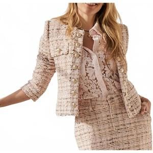 NEW GENERATION LOVE tweed blazer in pink